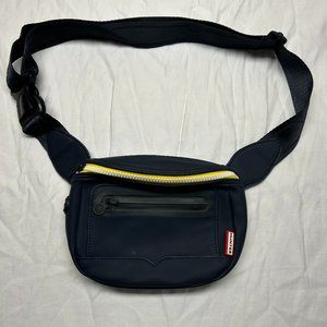 Hunter Navy Mini Fanny Pack with Yellow Trim